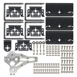 Aluminium roboter 6 DOF Arm Claw Mount Kit Mechanische Roboterarm klemme Claw Mount Elektronisches Kit für Arduino DIY Robot Parts
