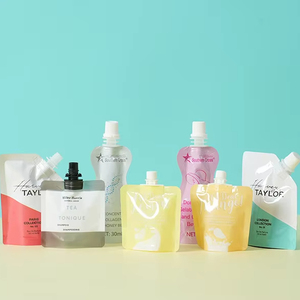 カスタムPEプラスチック製ポータブルスパウポーチフェイスクリームとサンブロック化粧品用小さなサセットパケット - Product Image 1