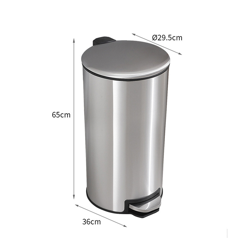 Couverture ronde 30L en acier inoxydable