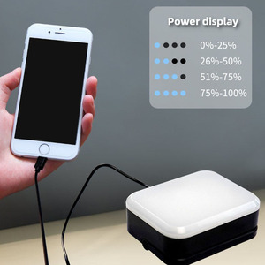 Ev Modern tasarım için ayarlanabilir parlaklık uzun pil ömrü gece lambası ile çok renkli LED kamp feneri - Product Image 3