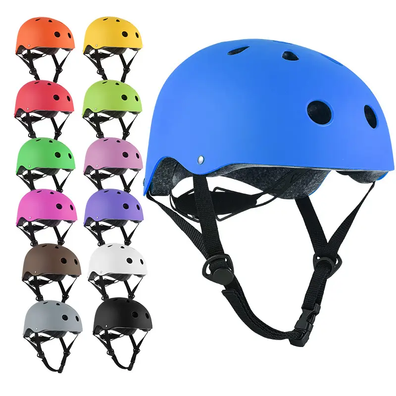 Adult Kids Adjustable Scooter Roller Skates Safety Hat Unisex Mountain Climbing Drifting Helmet Baby Boys Girls Bike Helmets