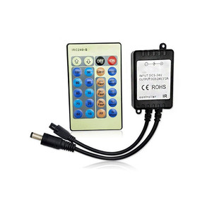 5-24V Mini RGB LED Controller mit 24-Tasten-IR-Funkfernbedienung für 5050 RGB LED Strip Lights