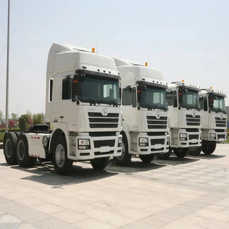 Shacman trator usado 10 rodas segunda mão caminhão trator 430hp diesel caminhão trator usado