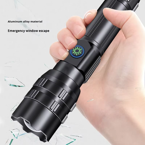 Độ sáng cao có thể sạc lại Tầm xa zoom dẫn Đèn pin xách tay hợp kim nhôm cho Đi Bộ Đường Dài Ngoài Trời & cắm trại AA loại pin - Product Image 1