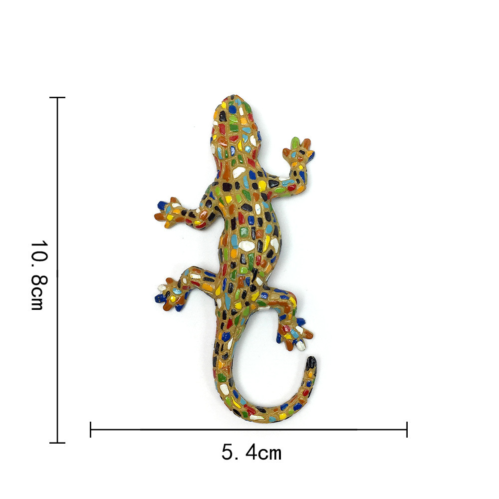 Lagarto mosaico colorido