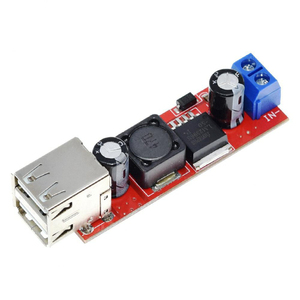 Módulo convertidor de carga USB doble para cargador de vehículo, convertidor de DC-DC de CC de 6V-40V a 5V, 3A, LM2596, USB Dual de 9V / 12V / 24V / 36V - Product Image 3