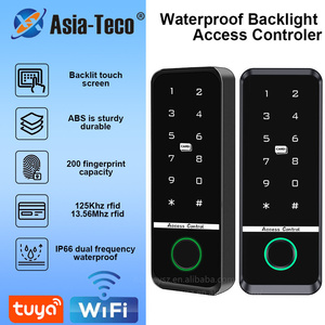 IP66 su geçirmez TUYA 125Khz 13.56Mhz çift frekans rfid kart okuma akıllı kapı kilidi giriş erişim kontrolü parmak izi tuş takımı - Product Image 6