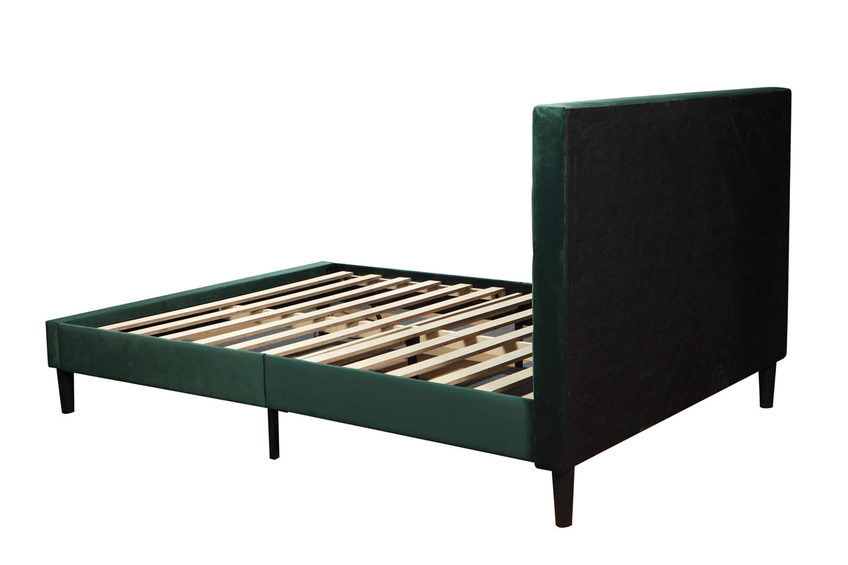 Luxury modern furniture double queen upholstered bed with drawers an queen size support mail order packaging