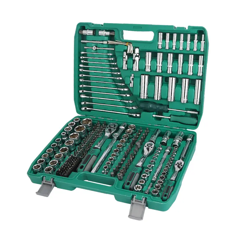 216 Stuks Gereedschapssets Kits Doos 216Pcs Monteur Ratelsleutel Combinatie Gereedschap Handgereedschap Sets Kits Doos Voor Auto Motorfietsen Reparatie