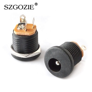 DC-022 ses jakı ve DC güç girişi fiş konnektörü 5.5 2.1mm bakır kontak soketi kalite DC soket güç girişi - Product Image 2