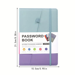Özel baskılı şifre kitap deri ciltli A-Z sekmeler ile sıcak satmak adres dizüstü şifre kitap - Product Image 3