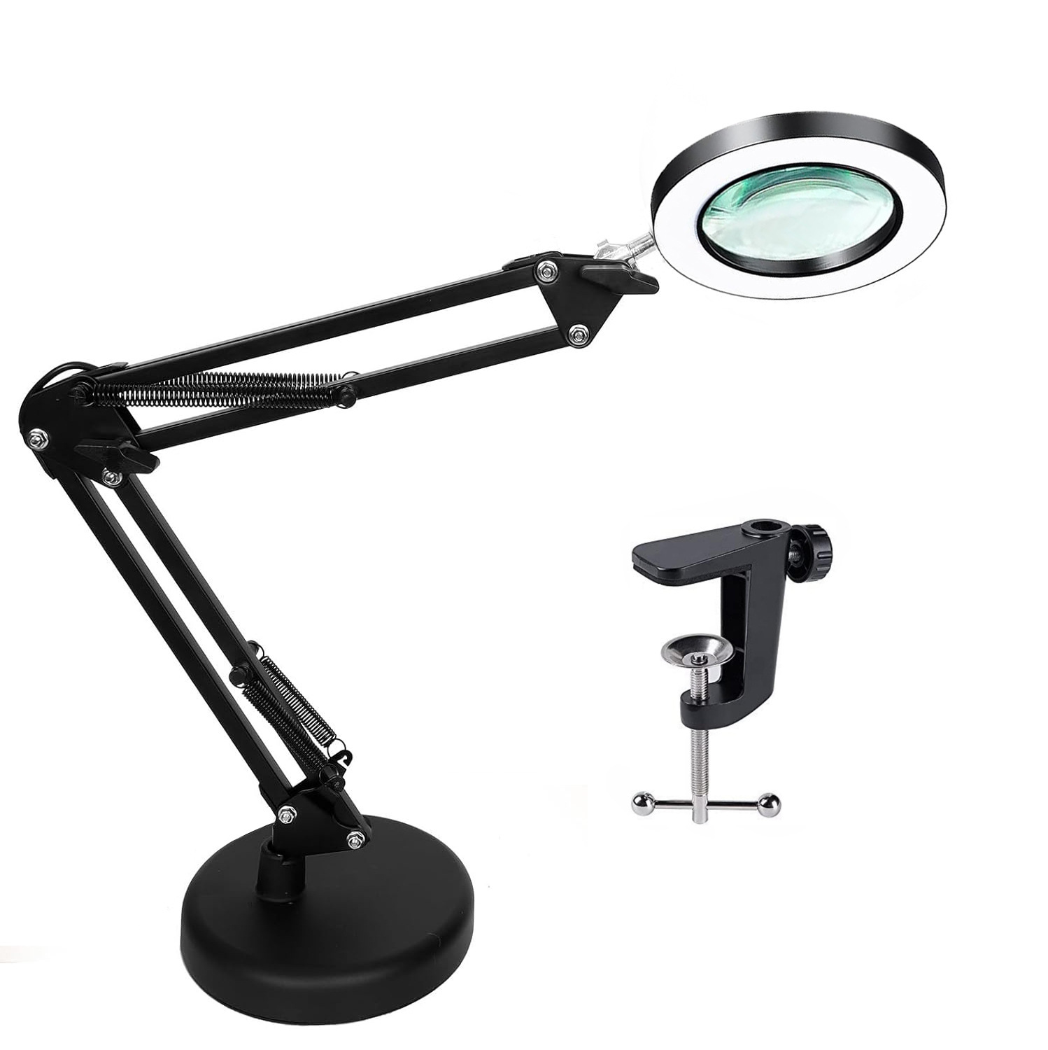 7 black-dimming color-aluminum clip-conventional round base