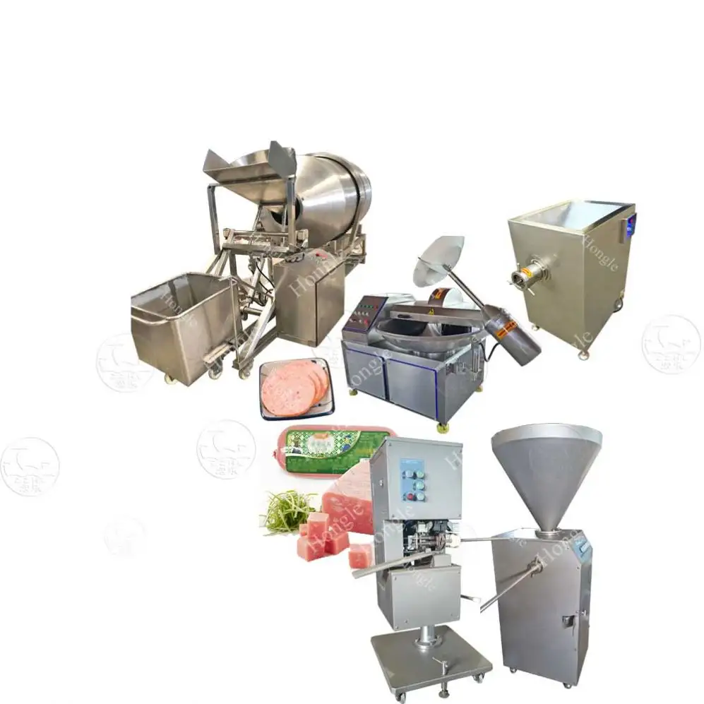 Multifunctionele Mini Ingeblikt Rundvlees Spam Halal Lunch Vlees Voedsel Inblikken Machine Productielijn Met Lage Prijs