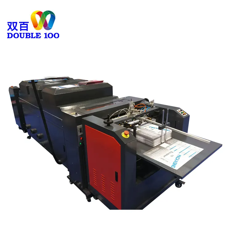 Çift 100 650mm için otomatik uv kaplama makinesi kağıt otomatik besleme uv kaplama makinesi uv barniz makinesi