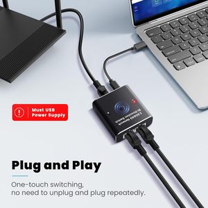 2端口千兆以太网交换机高速2.5/5 mbps互联网外联网双向网络交换机POE 1000Mbps分离器 - Product Image 5