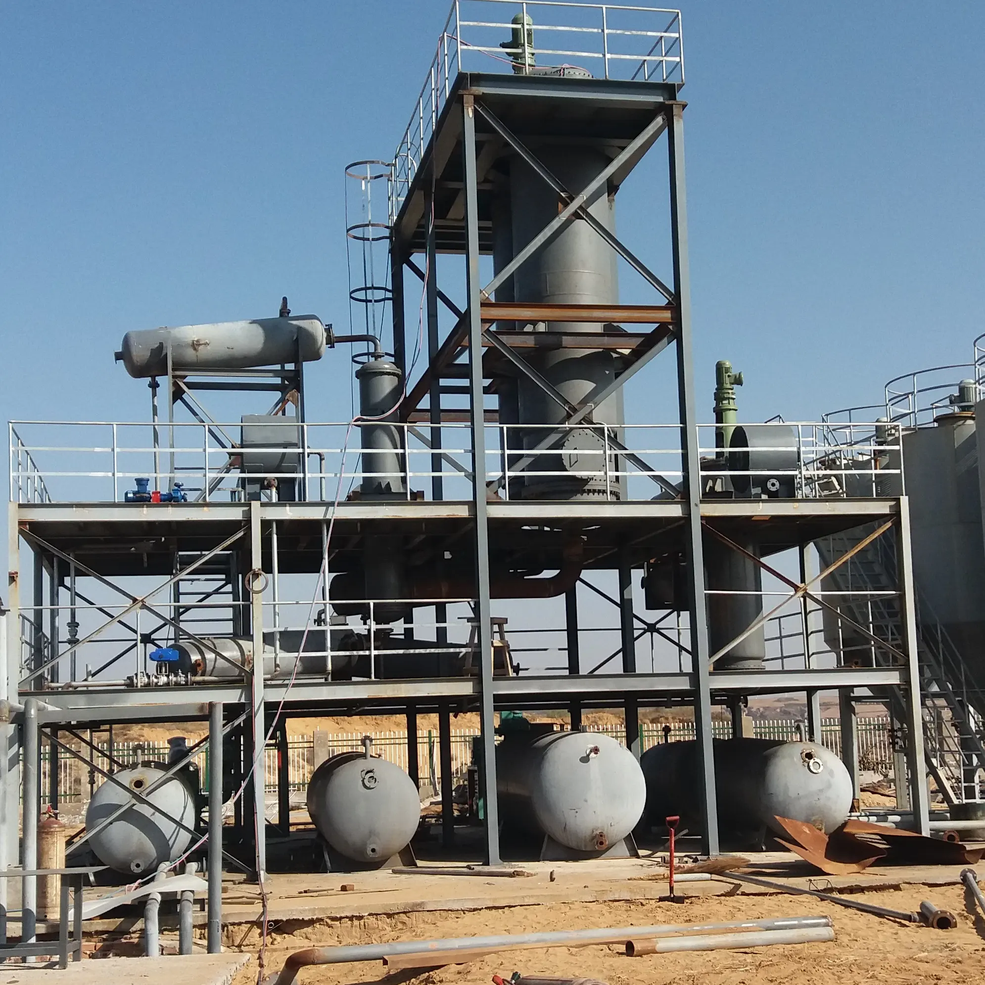 Distillation sous vide utilisé machine de recyclage d'huile moteur/equipment-2000L/H