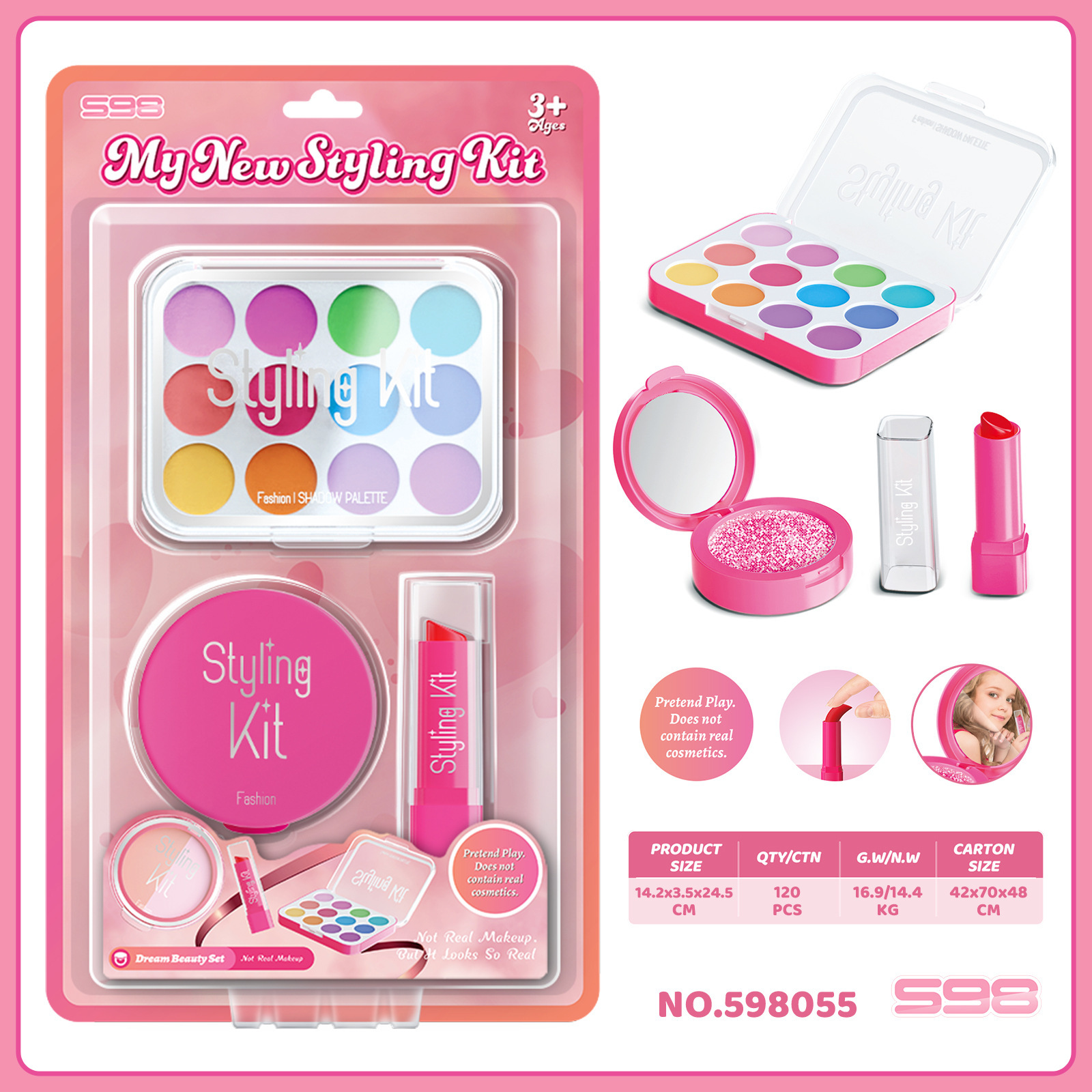 Ensemble trois pièces rose très vendu 055