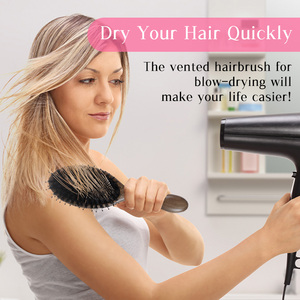 Pettine Anti-nodo, artigianato tradizionale caratteristica, sandalo maiale criniera massaggio airbag - Product Image 5