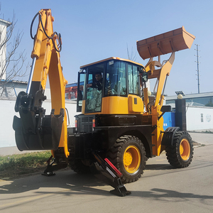Retroexcavadora 4WD de cambio profesional directa de fábrica usada Máquina de excavación y carga de 8 toneladas - Product Image 3