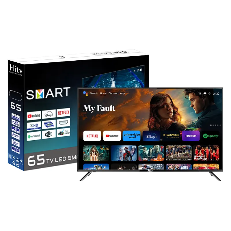 Smart Tv personalizado para hotel, TV LED UHD 4K, Smart Tv para TV WebOS Android Google de 65 polegadas