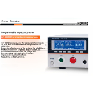 GWInstek The Gct-9040 Ac Ground Resistance Tester Is A <strong>Programmable</strong> Impedance Tester Capable Of Measuring Up To 40a. - Product Image 6