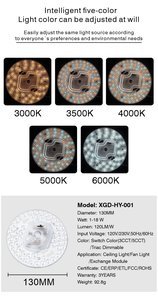 ETL ERP Certificate <strong>36W</strong> Ceiling Fan Light Kit <strong>LED</strong> Retrofit Light Kit PCB Board for Fan Ceiling DOB <strong>LED</strong> Module for Ceiling Lights - Product Image 5