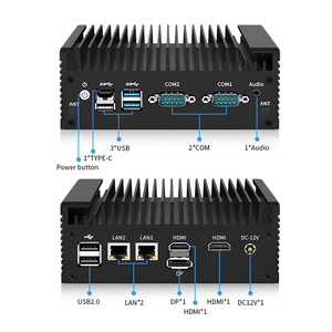 N100 Mini Industrial <strong>Computer</strong> Fanless 2LAN Host Intel Linux DDR4 EU/UK/CN/US Plug 3*Displa NUC <strong>Portable</strong> IPC Nano PfSense - Product Image 5