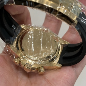 高品质豪华橡胶表带手表全功能4130机芯自动运动男士手表 - Product Image 5
