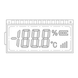 <strong>7</strong>-<strong>Segment</strong> VA <strong>LCD</strong> <strong>Display</strong> for <strong>Temperature</strong> Testing Date <strong>Display</strong> on Induction Cooker with Segmented <strong>Segment</strong> <strong>LCD</strong> <strong>Display</strong> - Product Image 4