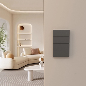 Zemismart สวิตช์แบบเป็นกลางพร้อมวัสดุอลูมิเนียมอัลลอยใช้งานได้กับ Tuya ชุดบ้าน Google Home ผ่านสวิตช์โลหะอัจฉริยะฮับ M6