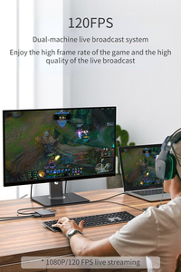 USB 3.2 External Hdmis <strong>Input</strong> Capture Card, YUV422 4K/2K/1080P 120 FPS &amp; HDR Pass-through Gaming Video Capture Card,for Mixer