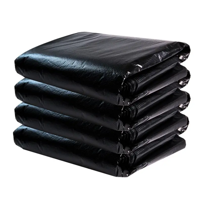 黒いプラスチック製のゴミ袋100% 分解性の廃棄物産業用ビニール袋
