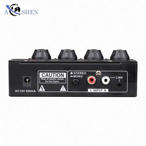 Factory Pro PH4 <strong>Portable</strong> 4 Ways Headphone Monitor Power Sound <strong>Amplifier</strong> Earphone AMP Master Speaker