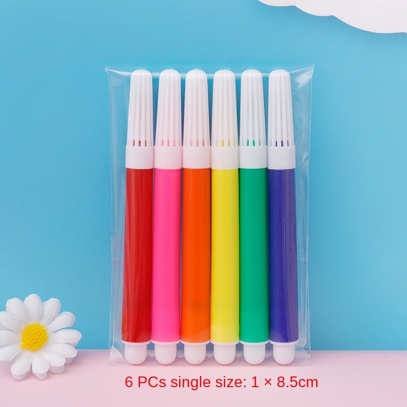 6 bolígrafos de colores