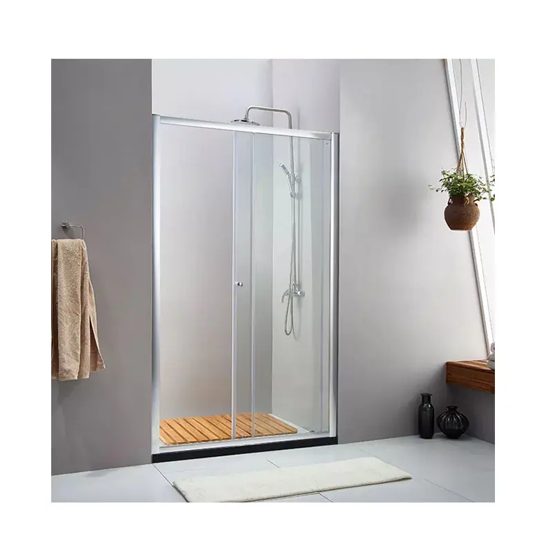 Полностью стеклянный душевая кабина с аксессуарами для ванной комнаты индивидуальный дизайн умной ванной комнаты с раздвижной Бескаркасной дверью для гостиниц