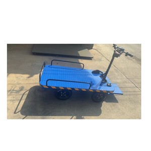 China Manufacture Electric Trolley Warehouse Transport Flatbed Car Small <strong>Loading</strong> <strong>Unloading</strong> Tools - Product Image 3