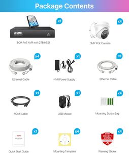 ZOSI 3K PoE <strong>Security</strong> Camera <strong>System</strong> 8 Port 16CH 8MP 5MP Person Vehicle Detection 2 Way Audio Color Night Vision PoE Camera <strong>System</strong> - Product Image 6