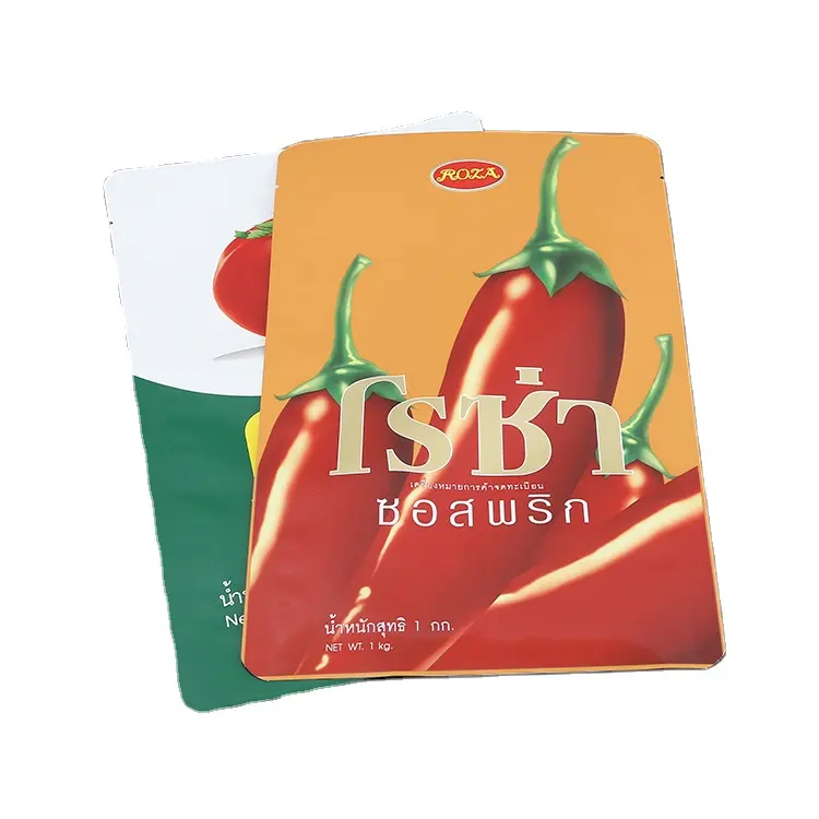 Bolsa de embalaje de especias con cremallera y papel de aluminio, bolsa de embalaje de grado alimenticio, resellable, con impresión personalizada, venta al por mayor