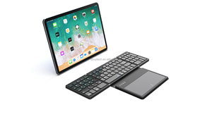 Multifuncional Big Touchpad Mouse Triple BT Teclados plegables Fold Bluetooths Teclado Inalámbrico Touch Pad Teclado - Product Image 2