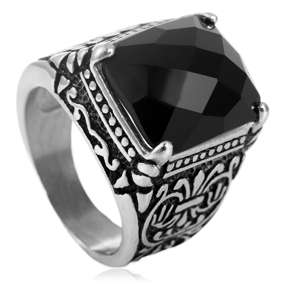 Steel color (black stone)