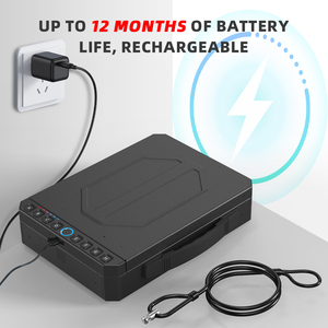 Kenrone thiết kế mới lớn hơn xách tay an toàn hộp vân tay bluetooth Chữ cái mật khẩu kim loại an toàn caja fuerte Para arma pequea - Product Image 6