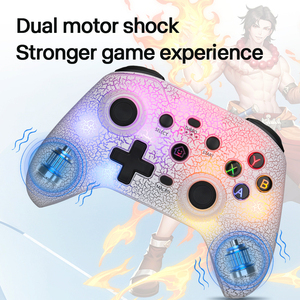 Gamepad senza fili telecomando gioco Joystick luce a LED chiave programmabile per PS3 PS4 N interruttore Pro Oled Android Ios telefono PC - Product Image 5