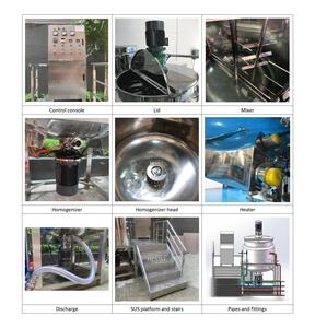 Henwi 300-8000 litri 304 316 omogeneizzatore e agitatore cibo impacchettatore tipo macchina rivestita riscaldamento serbatoio di miscelazione reattore
