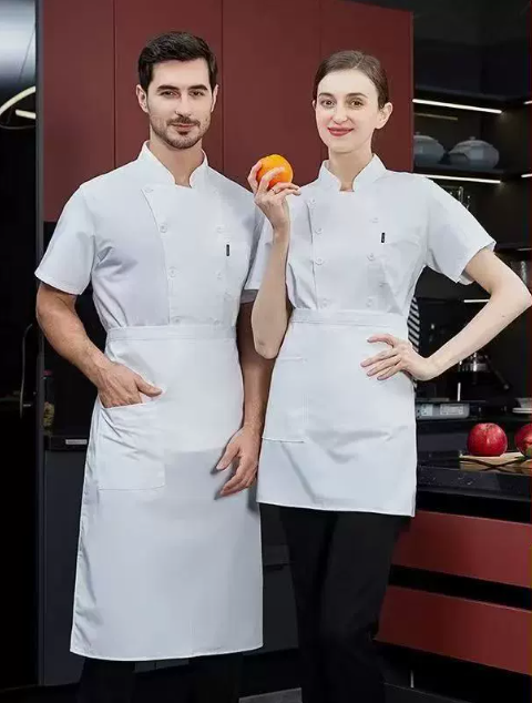 Chemise homme blanche à manches courtes/ensemble deux pièces