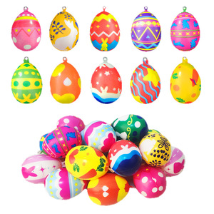 Pu chậm phục hồi màu sắc in ấn trứng trứng bóp chơi phát hành căng thẳng Bóng đồ chơi bán buôn - Product Image 5