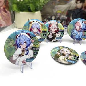 パーソナライズされたカスタマイズ工場卸売アニメ円形ティンバッジピンティンボタンバッジティンバッジ - Product Image 5