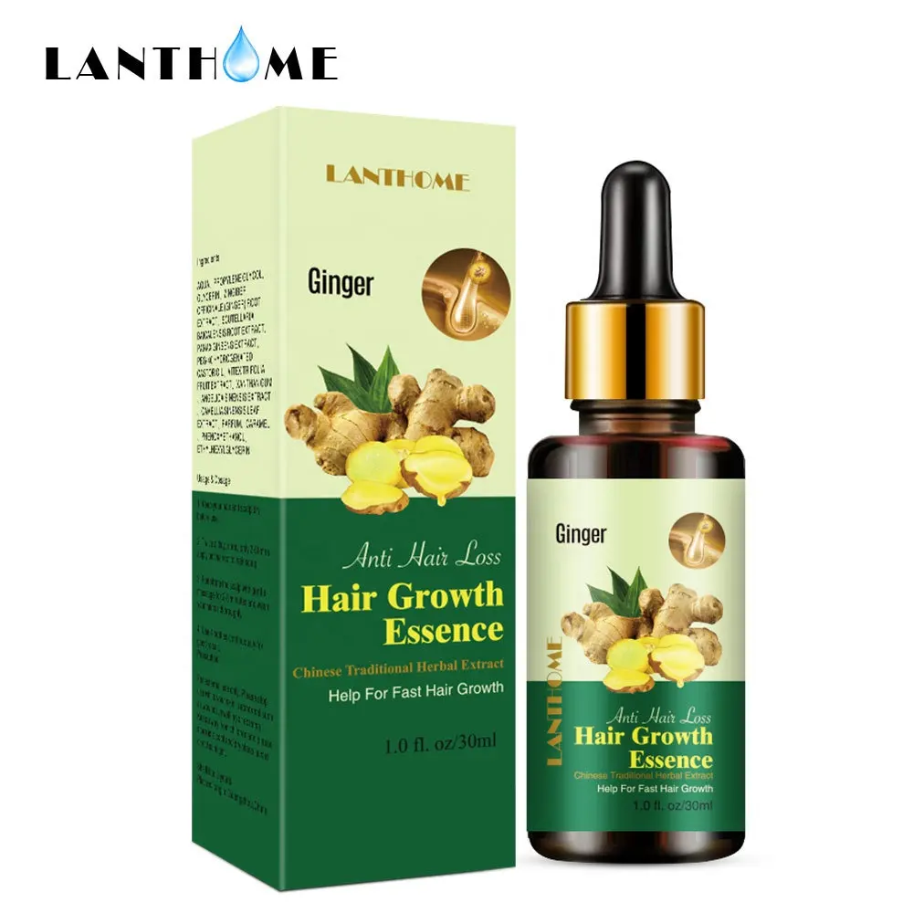 Sérum de soin Anti-calvitie, 30ML, soin pour la perte de cheveux, solution naturelle pour hommes, Essence, gingembre, Essence, vente en gros