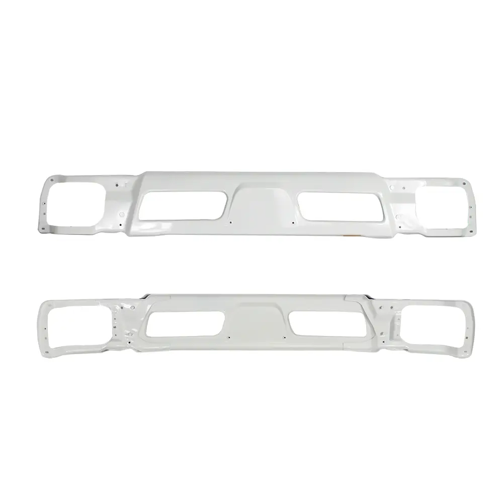 Высококачественные автомобильные аксессуары, белый Гальванизированный Железный материал, передний бампер автомобиля для Mitsubishi Canter 2012