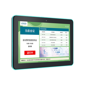 10.1 15.6 inç özel duvara monte Poe Tablet etrafında Led Rgb ışık konferans rezervasyon reklam için Rfid Nfc dokunmatik Tablet - Product Image 3