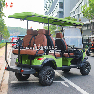 Xe Golf điện dach với động cơ 5KW Xe khung nhôm 6 chỗ cho khách sạn được chứng nhận bởi pin nhựa Dot EEC & GCC 48V - Product Image 2